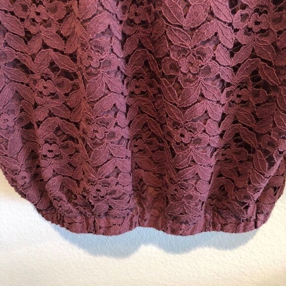 Pins and needles mauve lace bomber jacket S - Picture 6 of 8